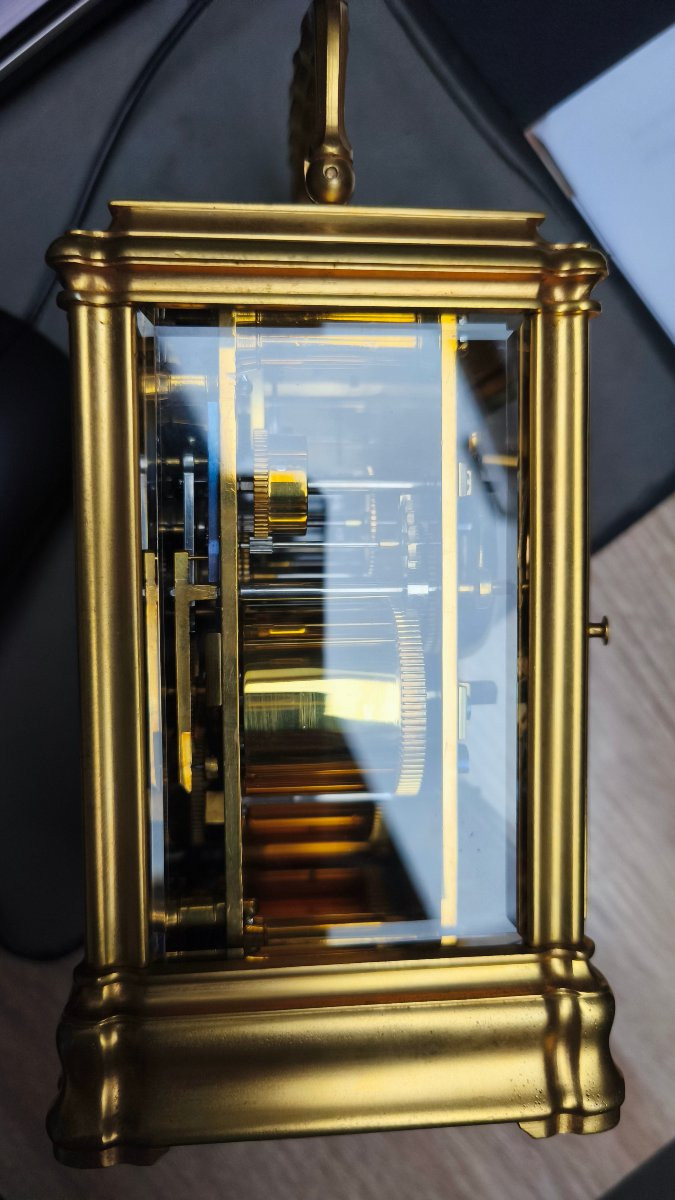 Pendule de voyage  Leroy et Fils grande sonnerie petite seconde-photo-2