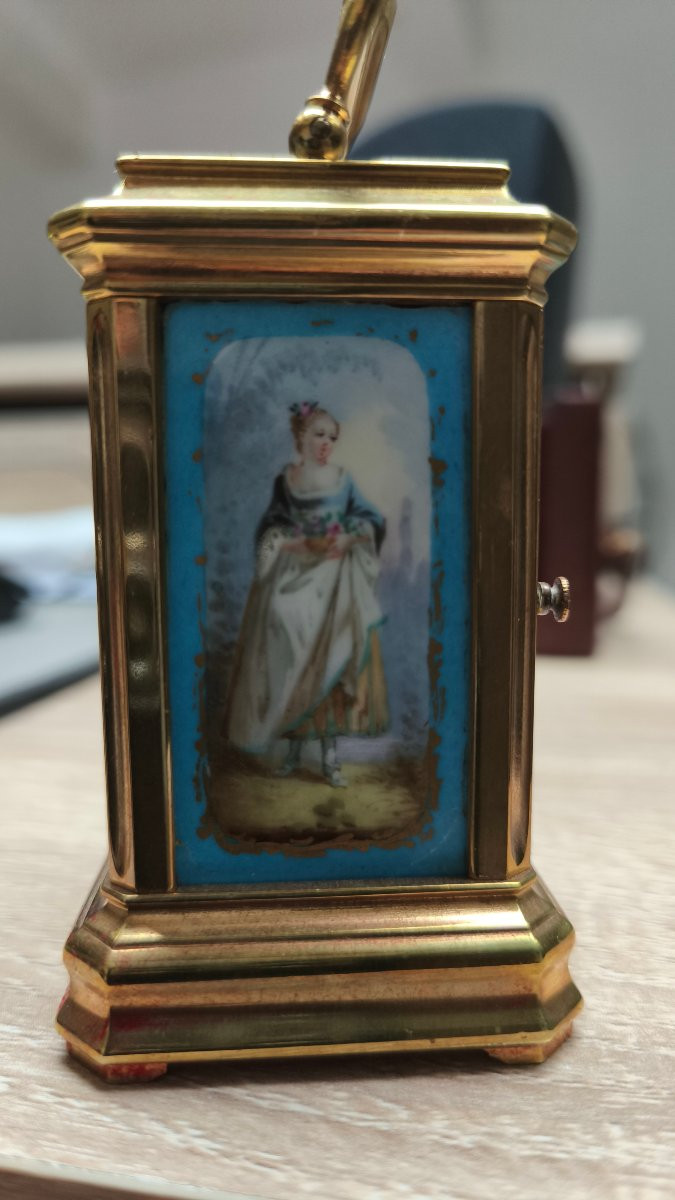 Pendulette de voyage Mignonnette  porcelaines Sèvres -photo-6