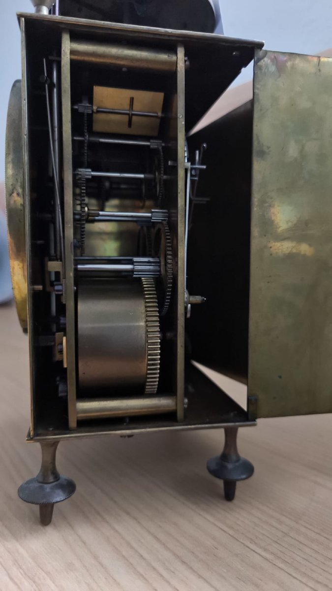 Nasturtium Clock Travel Officer Circa 1820-photo-2