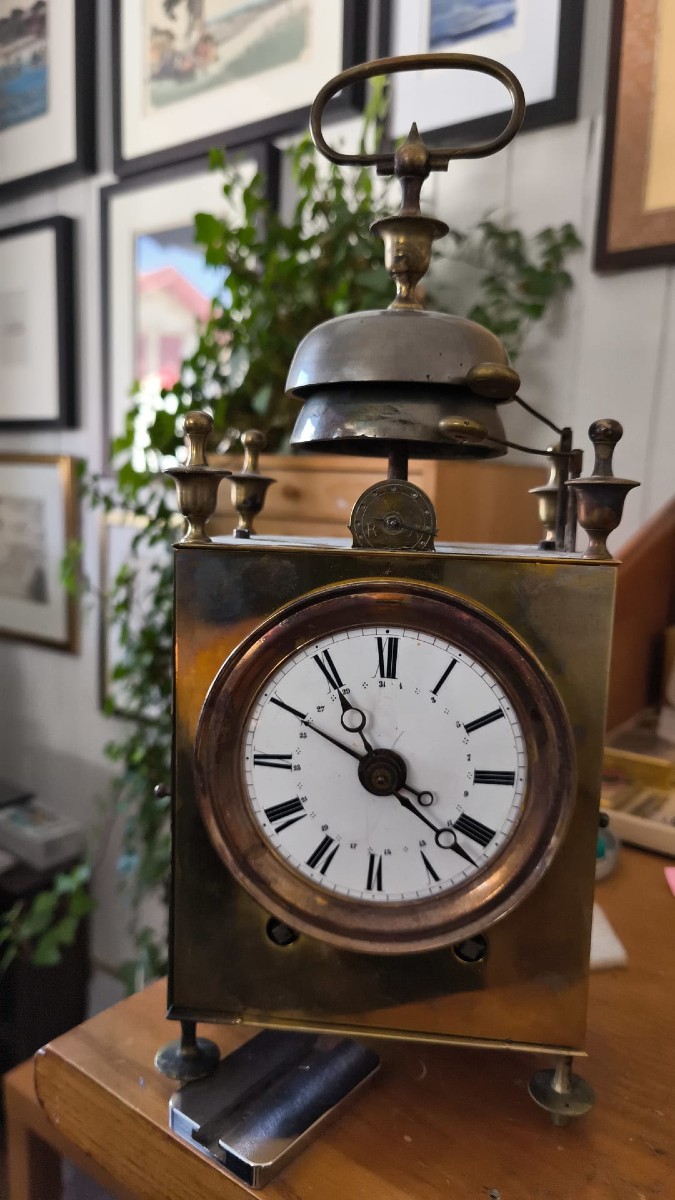 Nasturtium Clock Officer 2 Clocks Calendar Travel Circa 1820