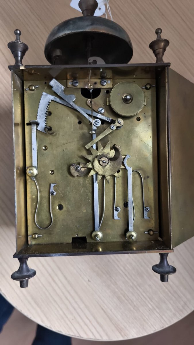 Pendule pendulette capucine officier voyage vers 1820-photo-2