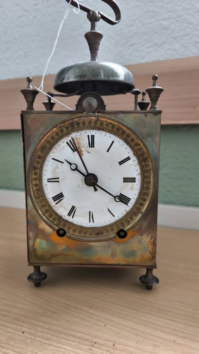 Pendule pendulette capucine officier voyage vers 1820