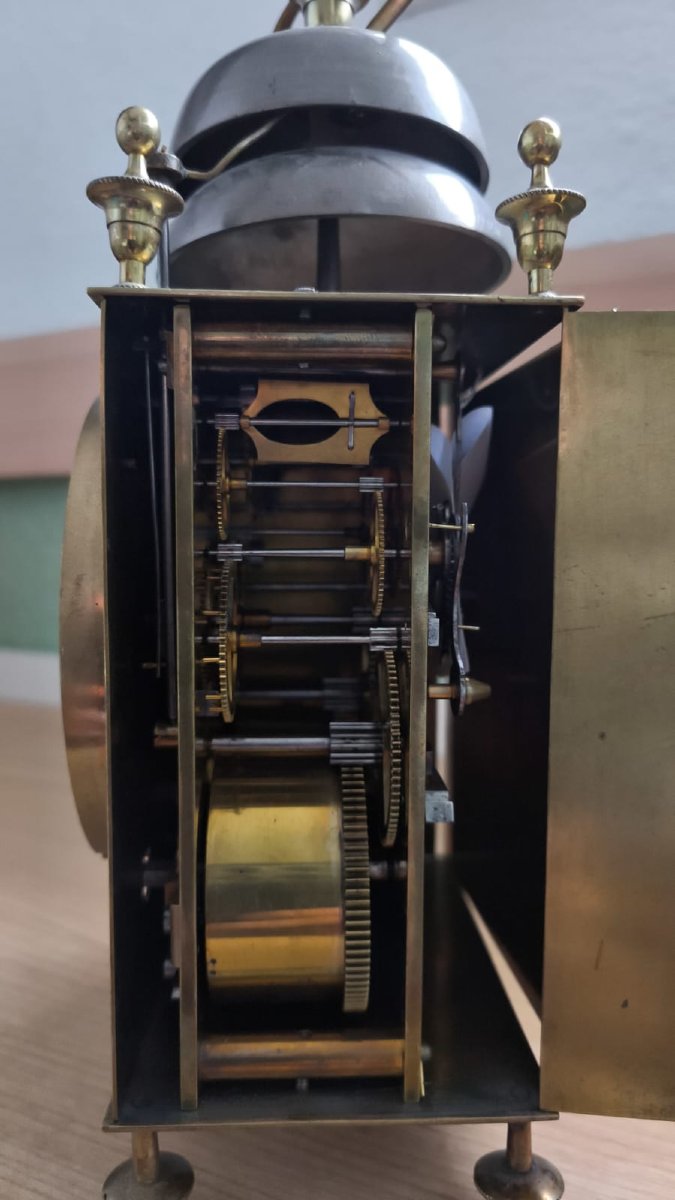 Nasturtium Clock Officer 2 Clocks Travel Circa 1820-photo-2