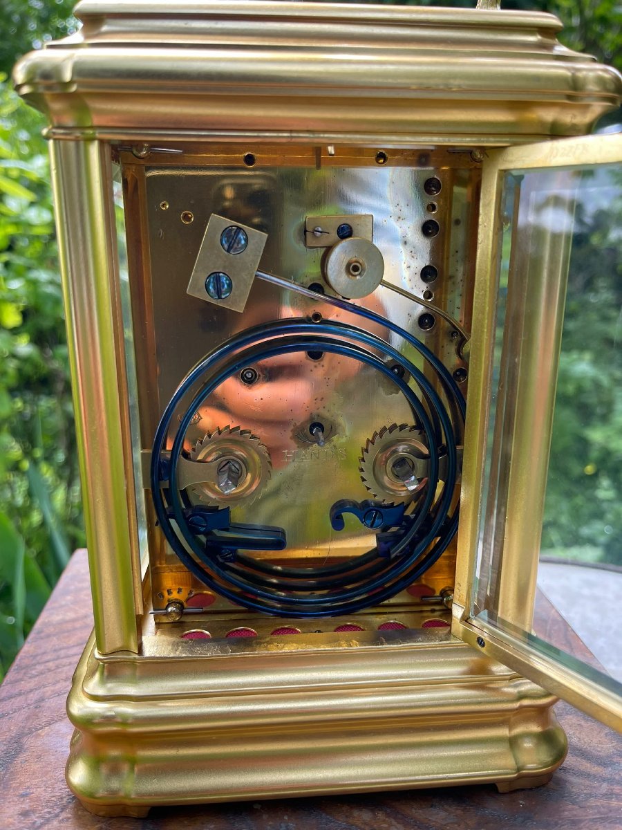 Giant 27 Cm Travel Clock Officer Drocourt Clock-photo-2