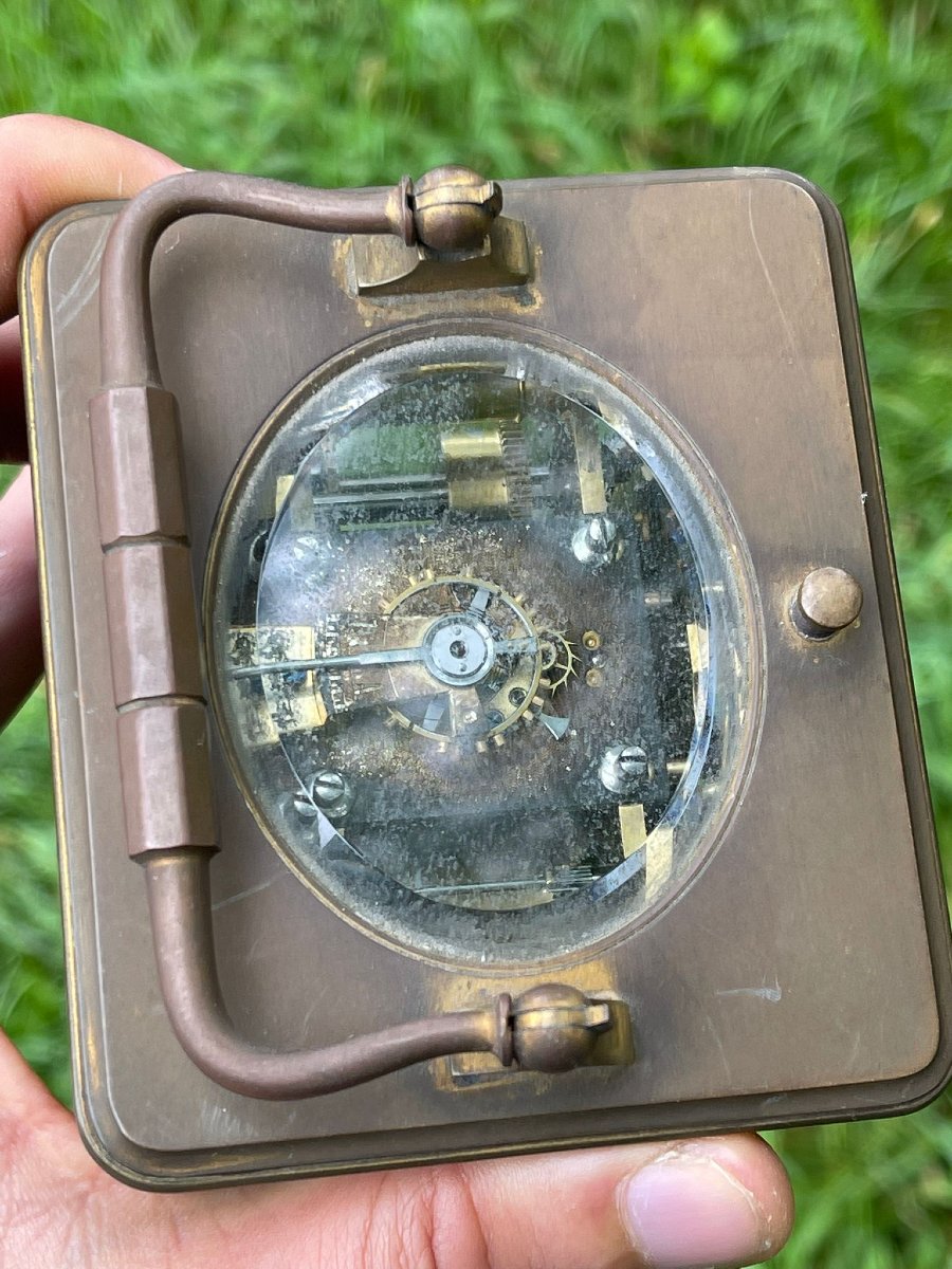 Pendulum Clock Officer Travel Striking Quarters-photo-4