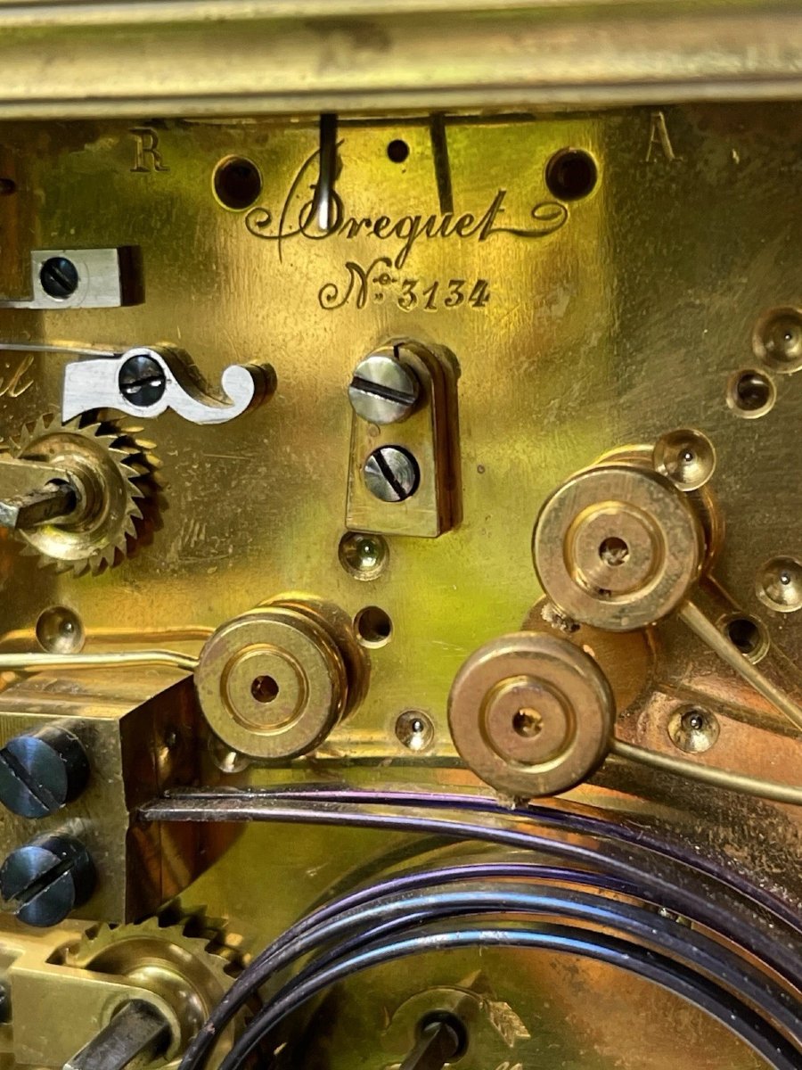 Breguet N°3134 Officer's Pendulum Clock Travel Quarter Strike-photo-2