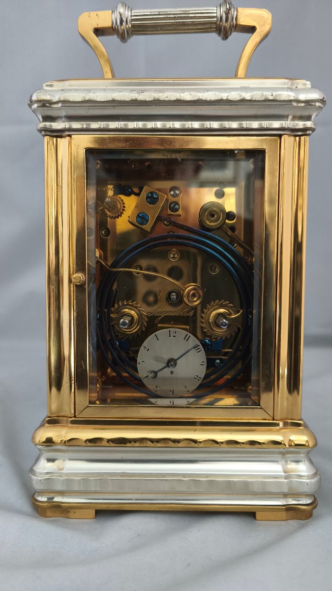 Pendulette de voyage Breguet émaux de Limoge -photo-4