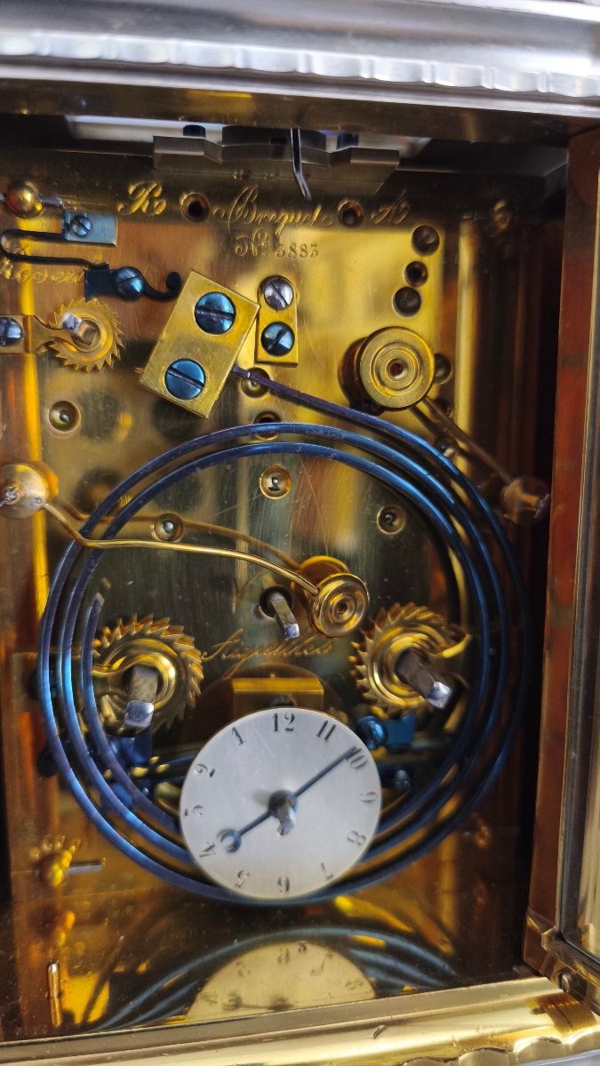 Pendulette de voyage Breguet émaux de Limoge -photo-5