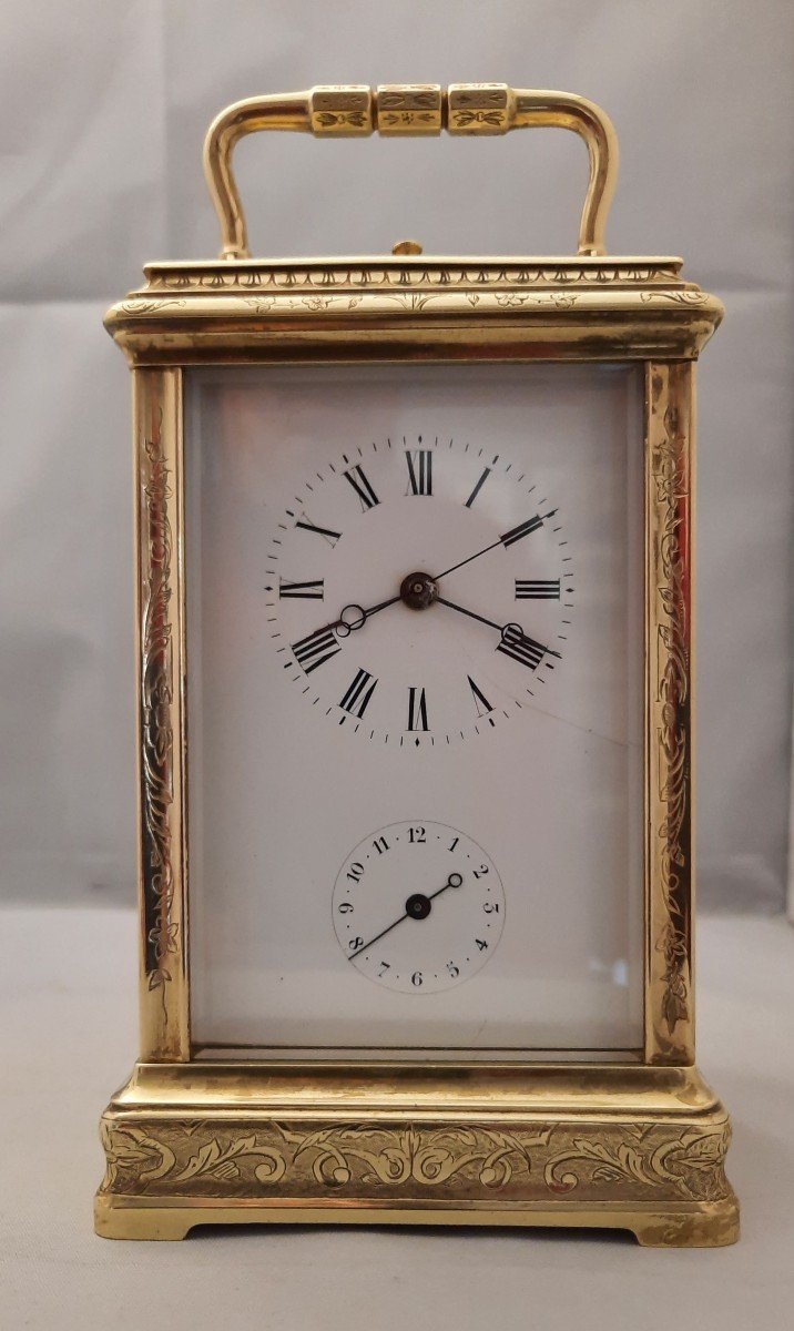 Carriage Clock Travel Clock Hour Repeater Central Second Hand L. Vrard