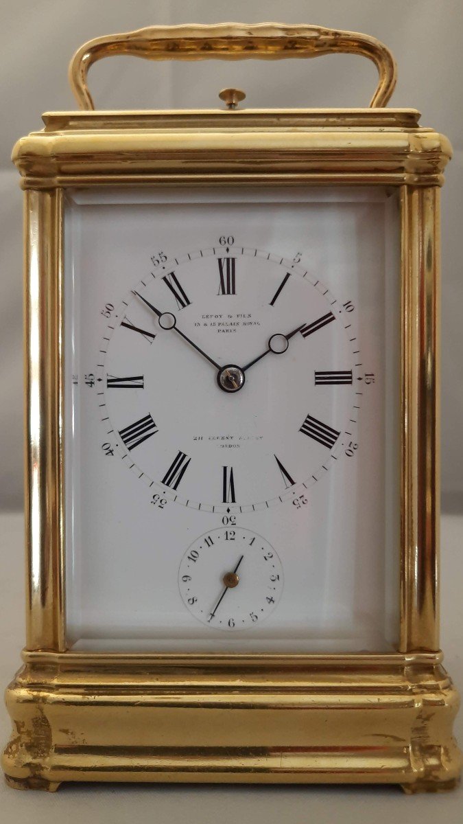  Carriage Clock Leroy Et Fils -  Drocourt Quarter Repeat  Petite Sonnerie