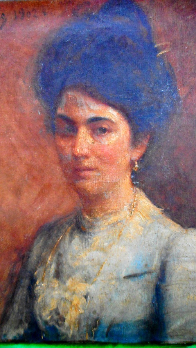  Louis-antoine Capdevielle Portrait De Femme 1902 