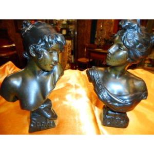 Pair Of Vilanis Statuettes