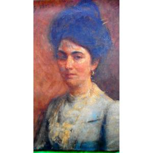 Louis-antoine Capdevielle Portrait Of A Woman 1902