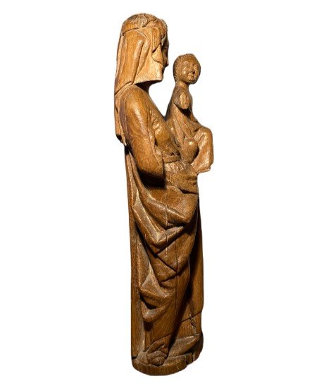 Virgin And Child. Paris 14th Century.-photo-2