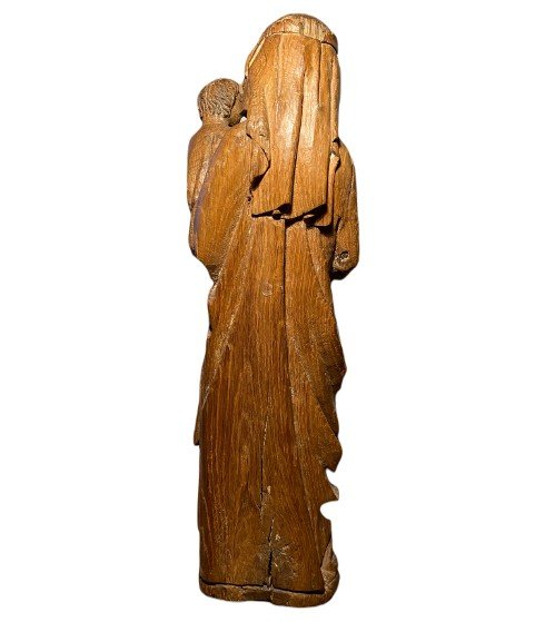 Virgin And Child. Paris 14th Century.-photo-3
