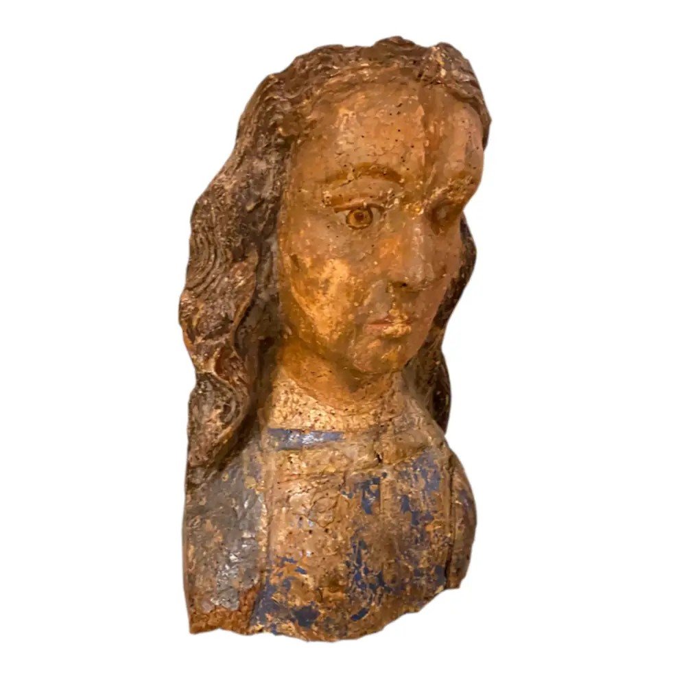 Bust Of Saint Gothic. Upper Rhine-photo-2