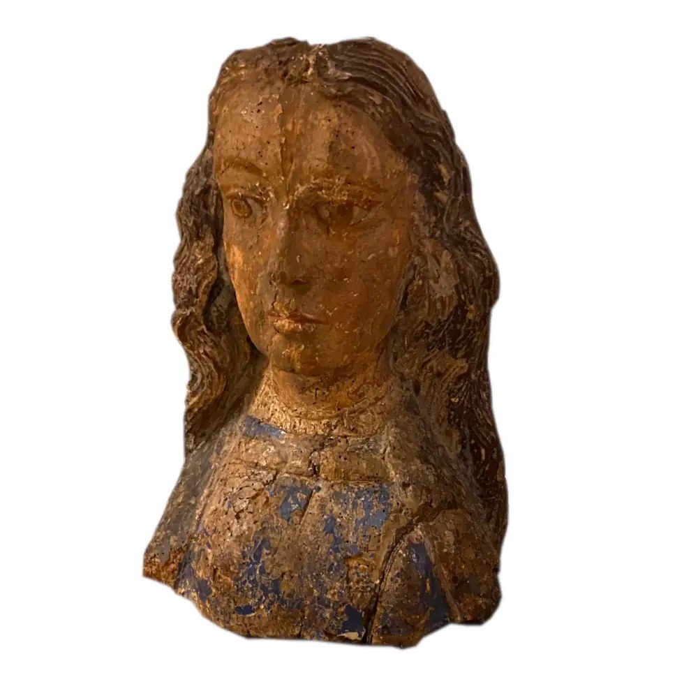 Bust Of Saint Gothic. Upper Rhine