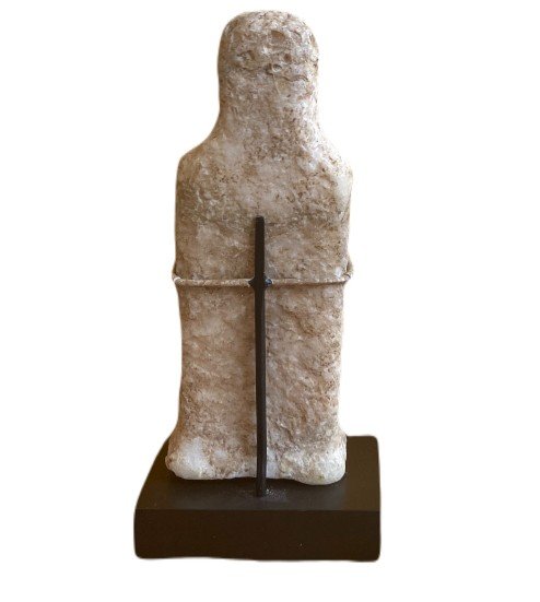 Idole De l'âge Du Bronze En Marbre. Anatolie.-photo-3