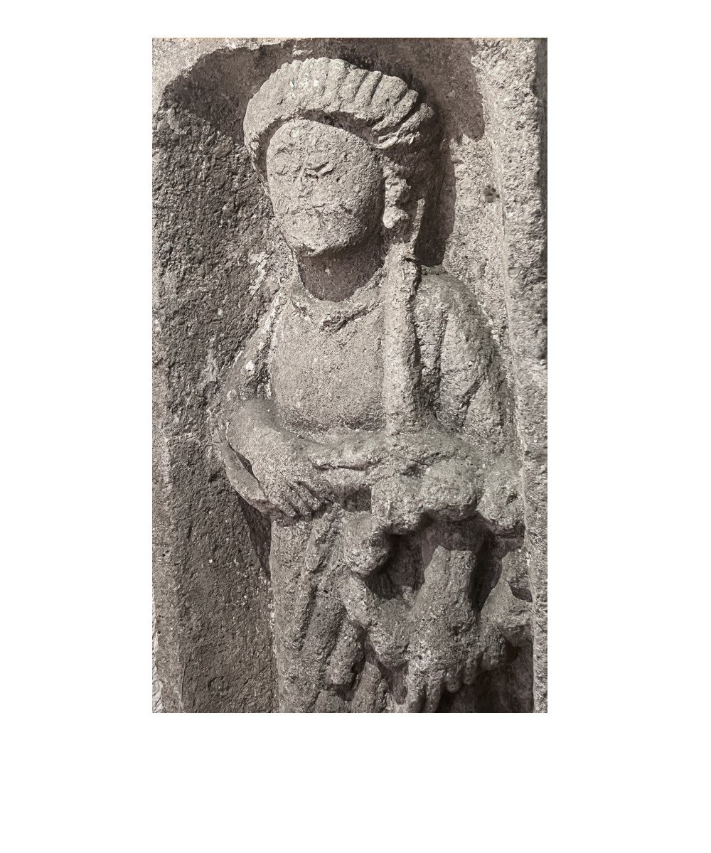 Merovingian Funerary Stele Late Antiquity-photo-2