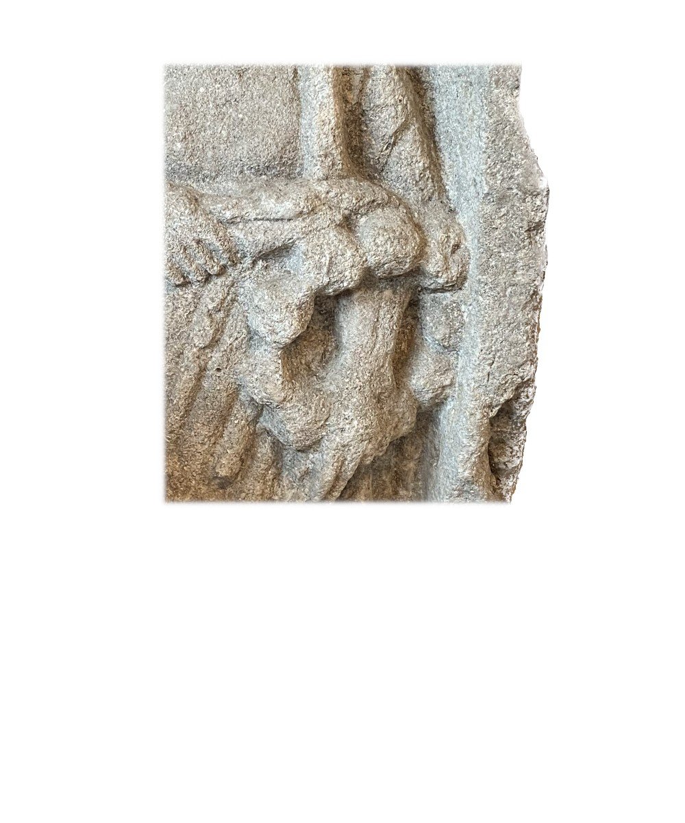 Merovingian Funerary Stele Late Antiquity-photo-4
