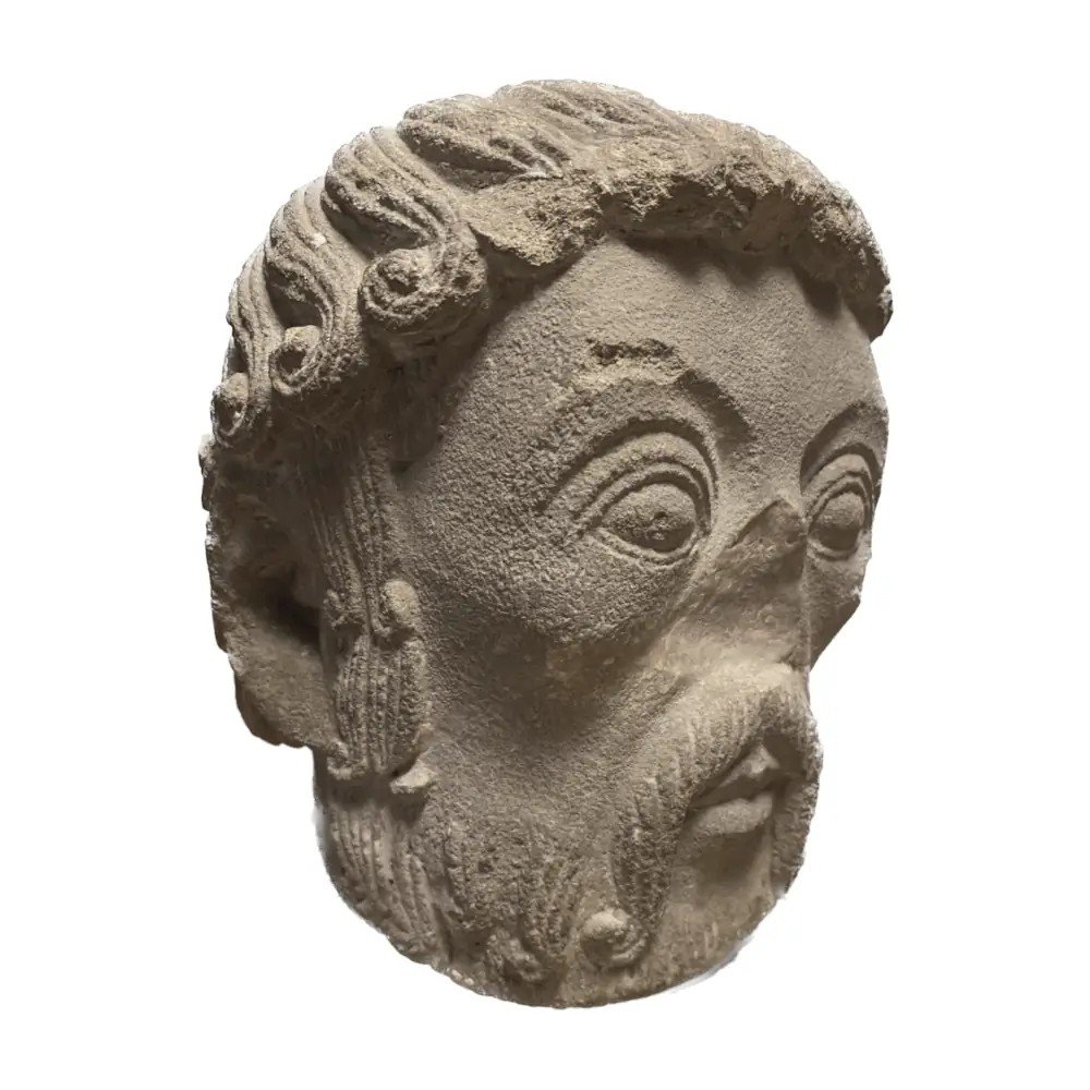 Romanesque Sculpture Of Saint Or Apostle. Ile De France Or Champagne-photo-3