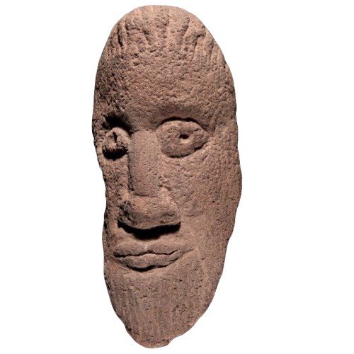 Celtic Art Stone Head
