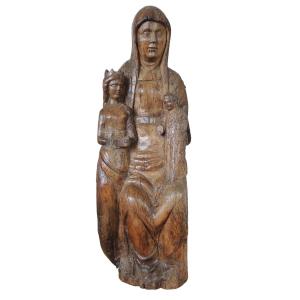 Saint Anne With The Virgin And Child - Anna Selbdritt. Upper Rhine - Late 13th Century.