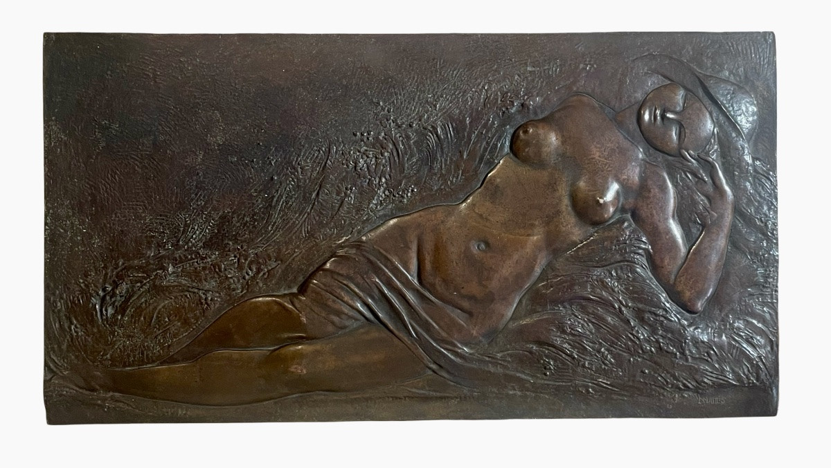 Bronze Bas-relief, Frederic Mares (1893-1991)-photo-4