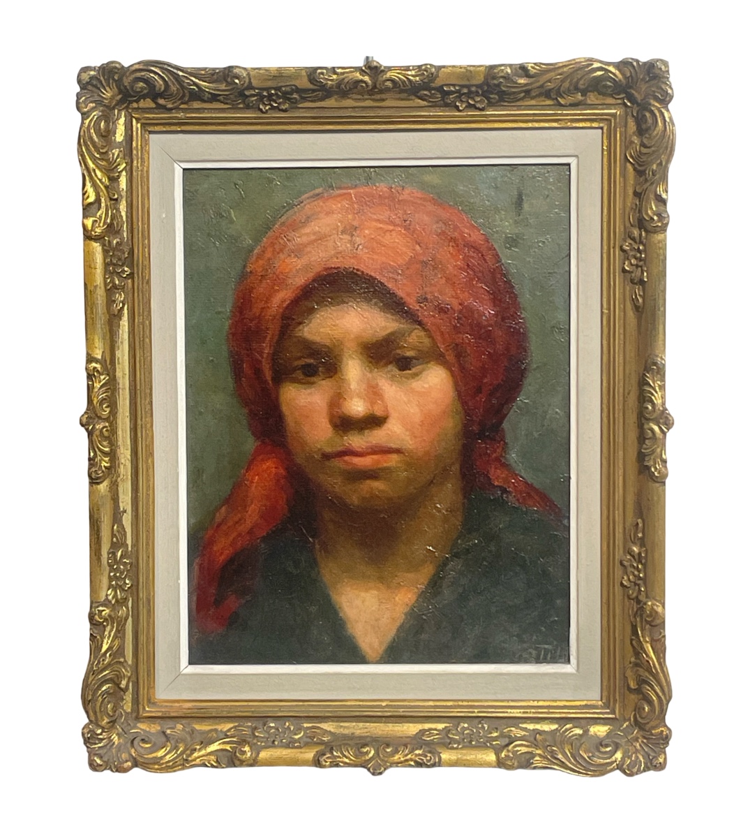 Young Girl With A Scarf
