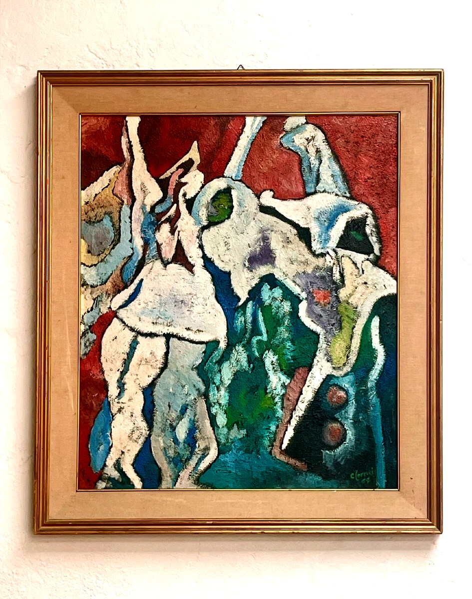  "carnaval En Italie", Huile Sur Toile