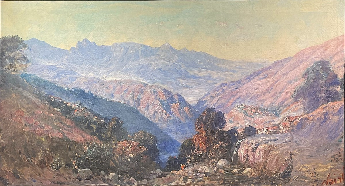 Oil On Canvas, Algerian Mountains, Maxime Noire (1861 - 1927)-photo-2