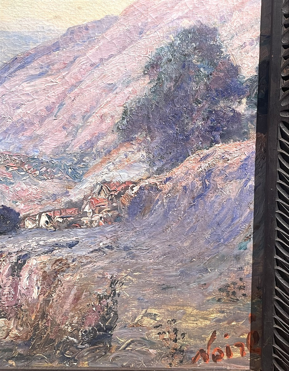 Oil On Canvas, Algerian Mountains, Maxime Noire (1861 - 1927)-photo-3