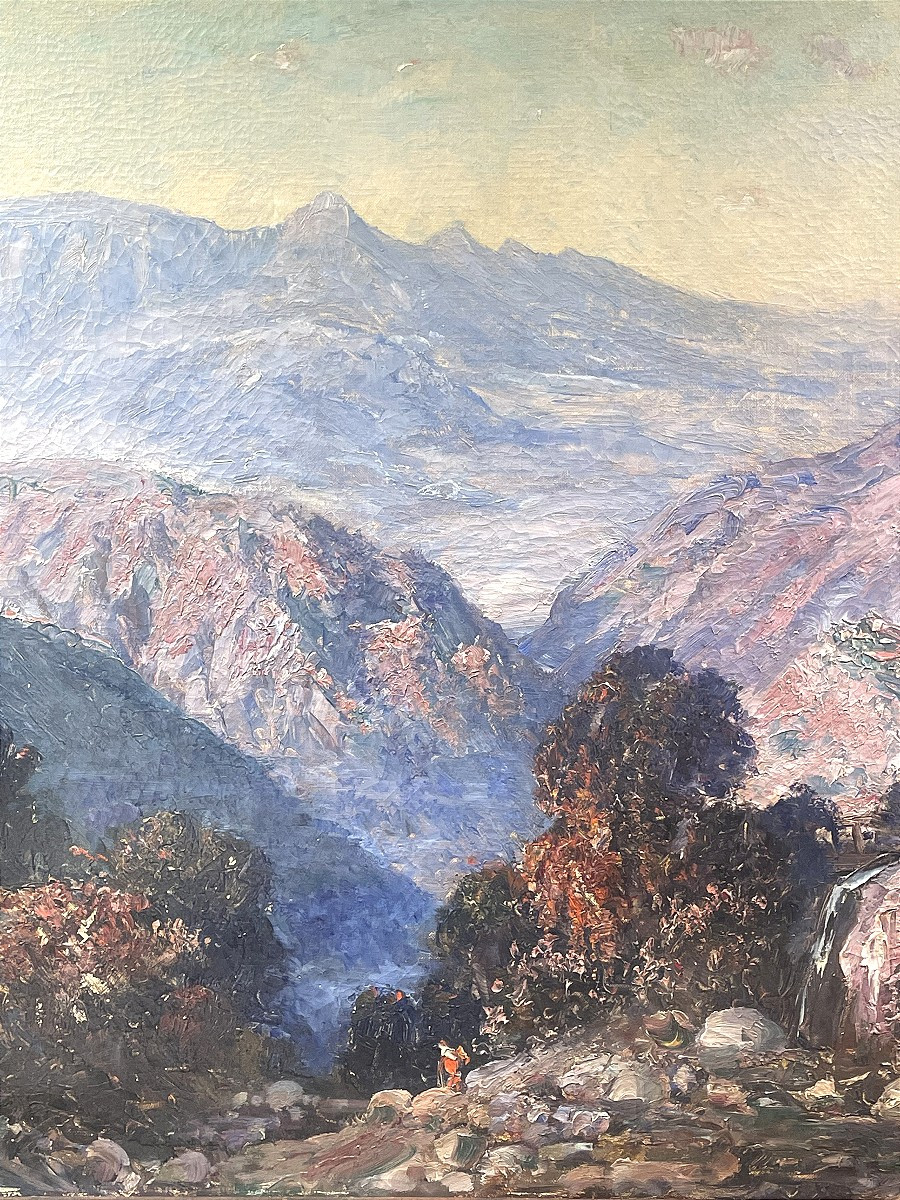 Oil On Canvas, Algerian Mountains, Maxime Noire (1861 - 1927)-photo-1