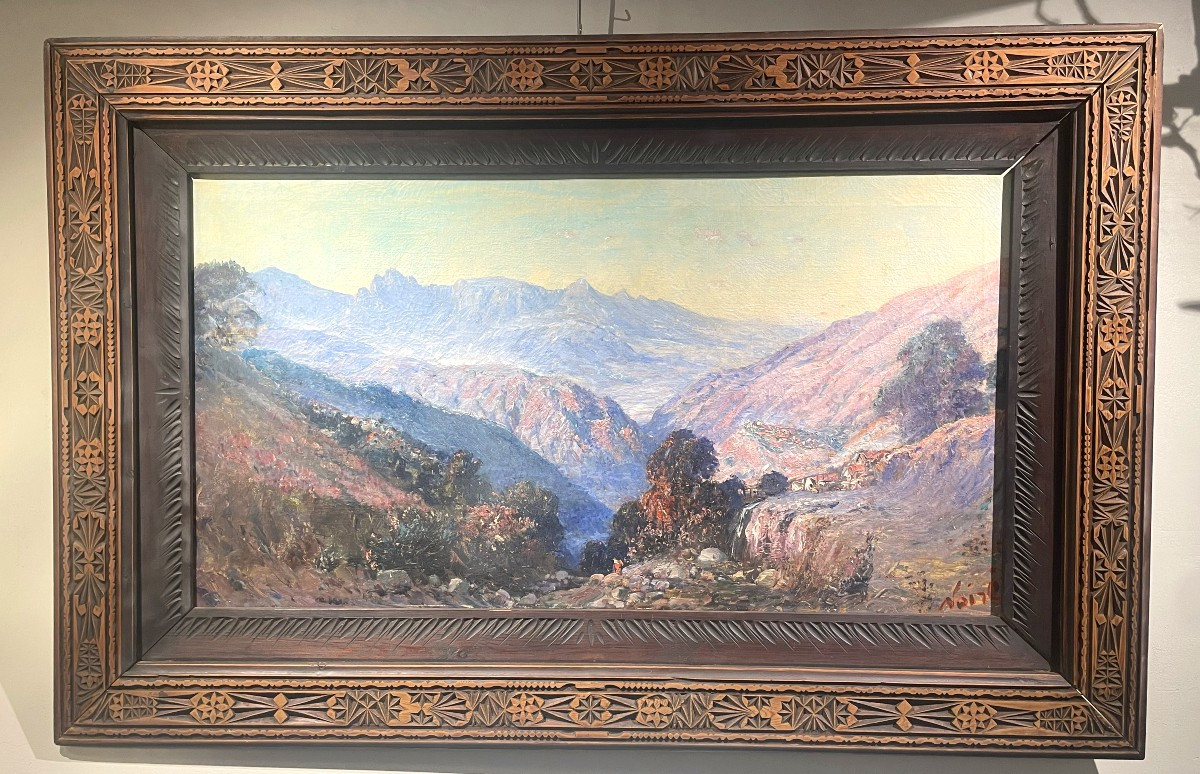 Oil On Canvas, Algerian Mountains, Maxime Noire (1861 - 1927)