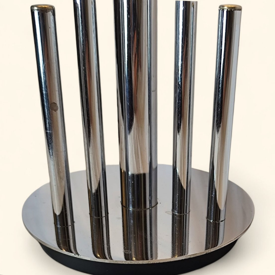 Lampe de Table « Space Age » en Métal Chromé par Gaetano Sciolari (1927-1994)-photo-4