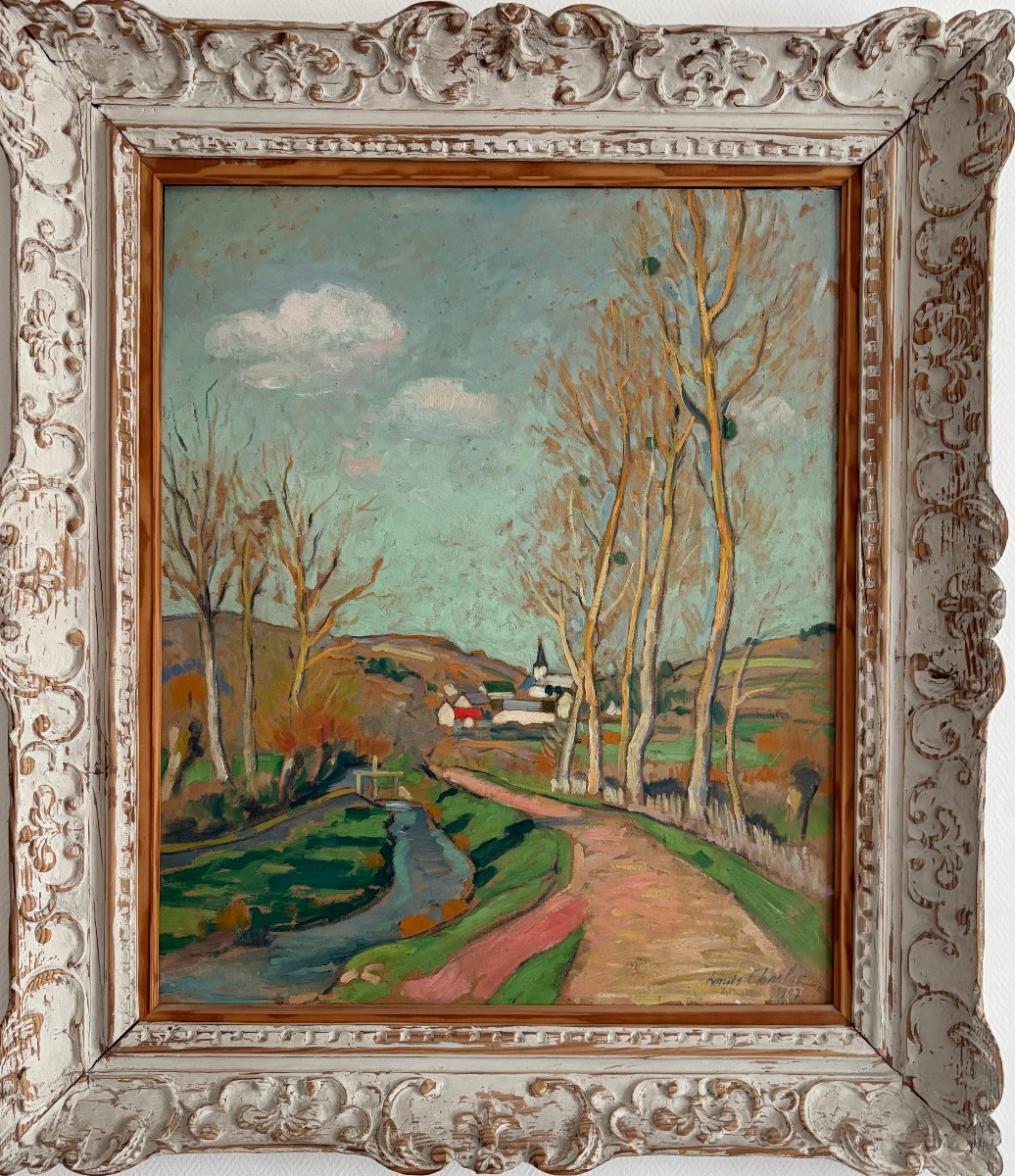 Louis Charlot (1878-1951) Oil On Panel "the Stream" 1907