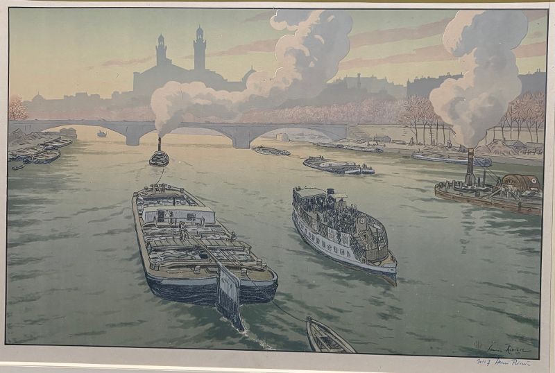 Henri RIVIERE ( 1864-1951 ) Lith. sur Chine , numerotée ,signée au crayon " Le Trocadero "-photo-2
