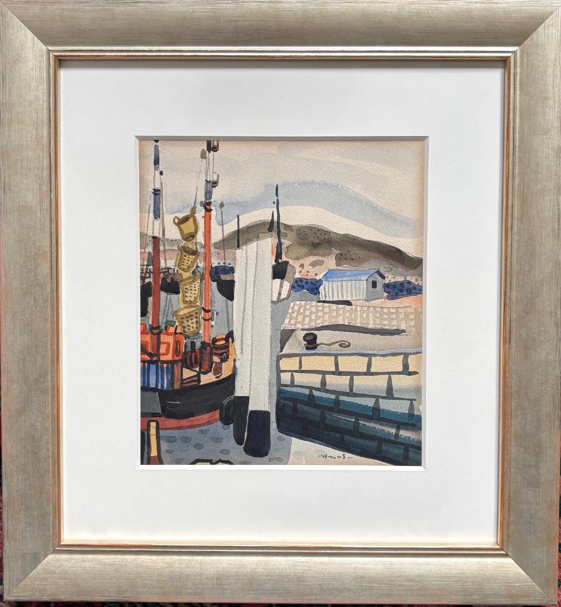 Gustave Camus (1814-1984) Watercolor 