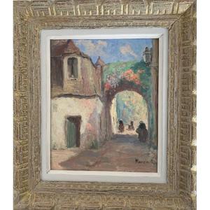 Alfred Marzin (1880-1943) Hsp "poterne Gate Of Vannes" Brittany