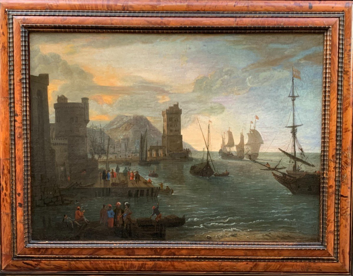 17th Century Dutch School, Animated View Of The Port Of Naples