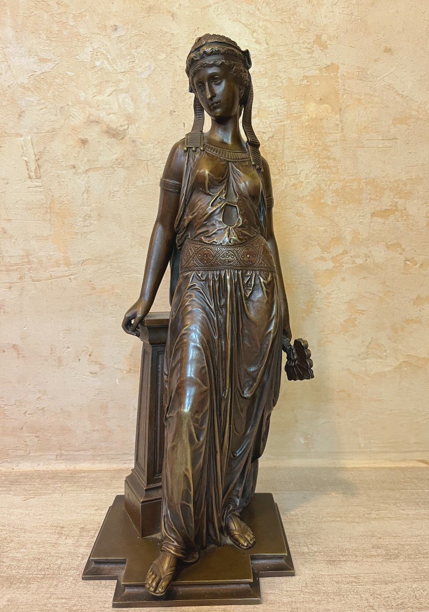 Sculpture Bronze  De  Cléopâtre 19ème Siecle