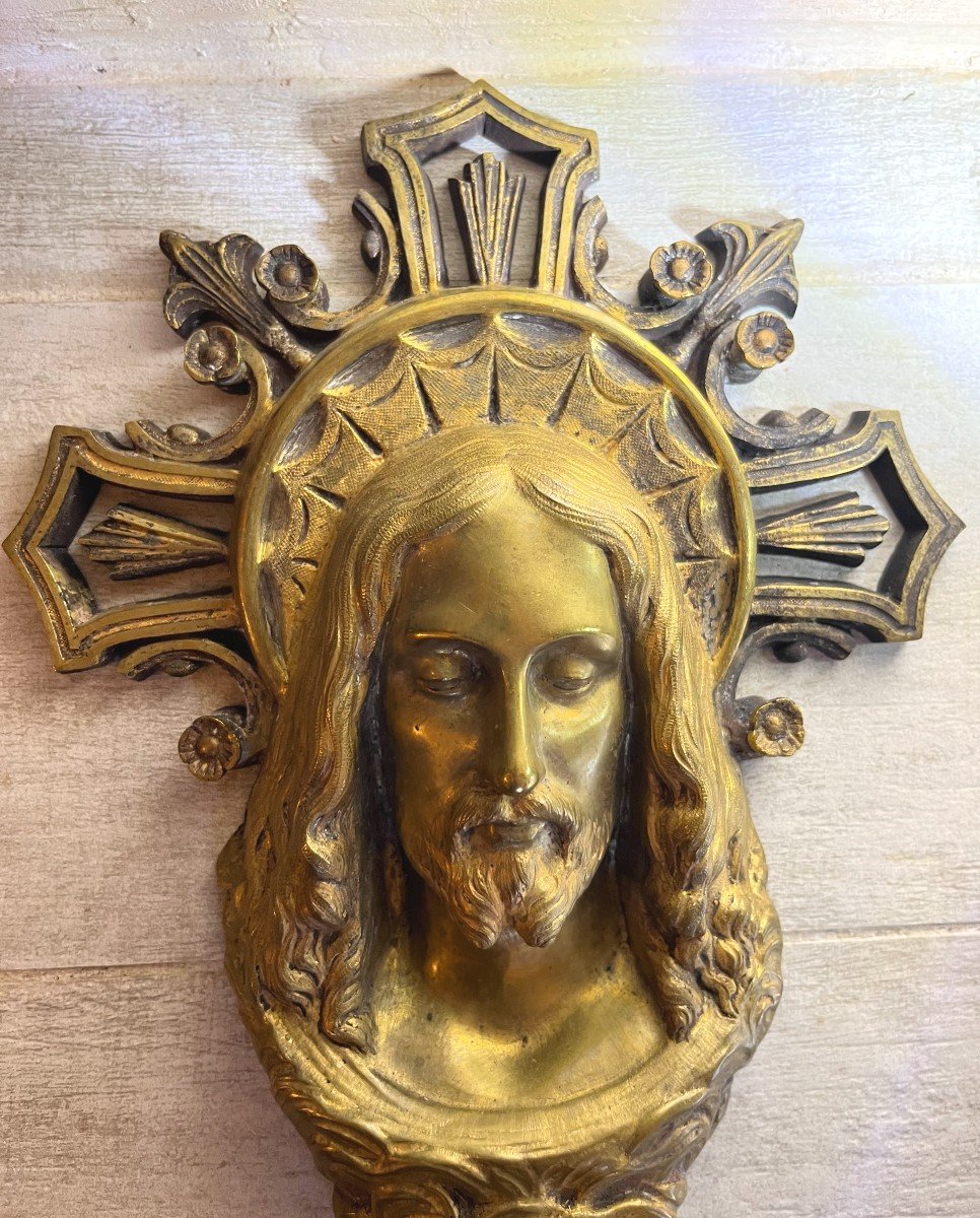 19th Century Bronze Holy Water Font-photo-1