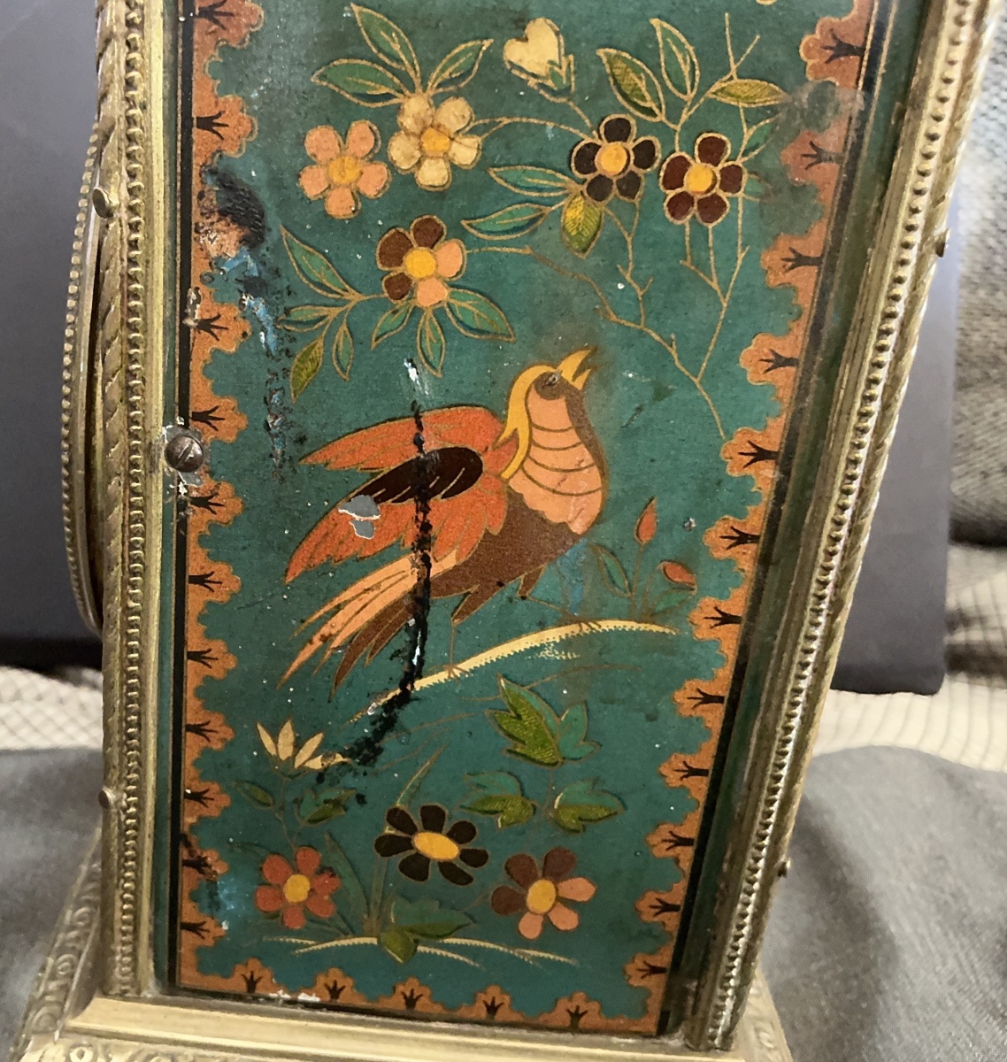 Gilt Bronze And Enamel Clock With Bird Decoration — Japy Frères Movement — Circa 1880–1900-photo-4