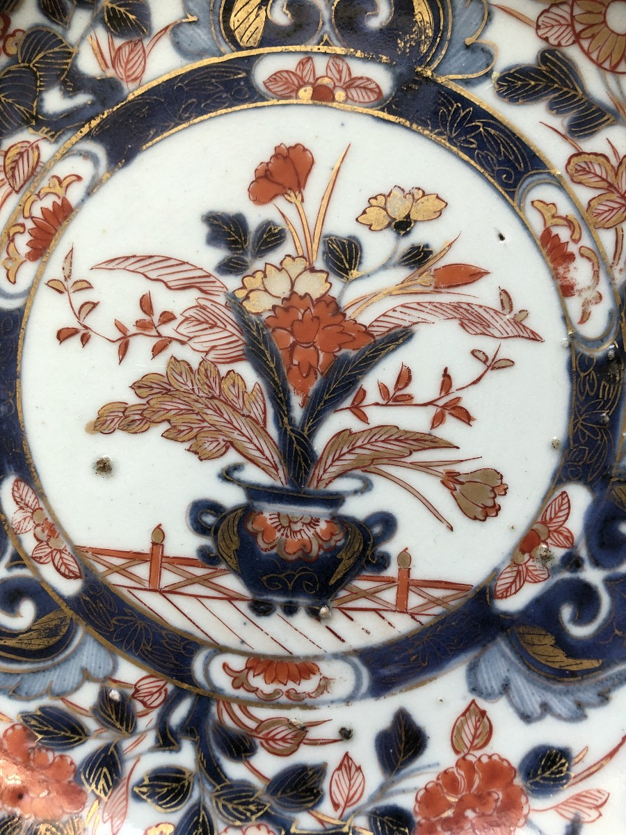 18th Century Imari Japanese Porcelain Plate / Cup -photo-2