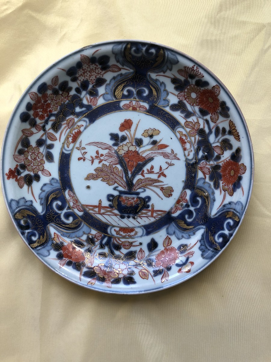 18th Century Imari Japanese Porcelain Plate / Cup 