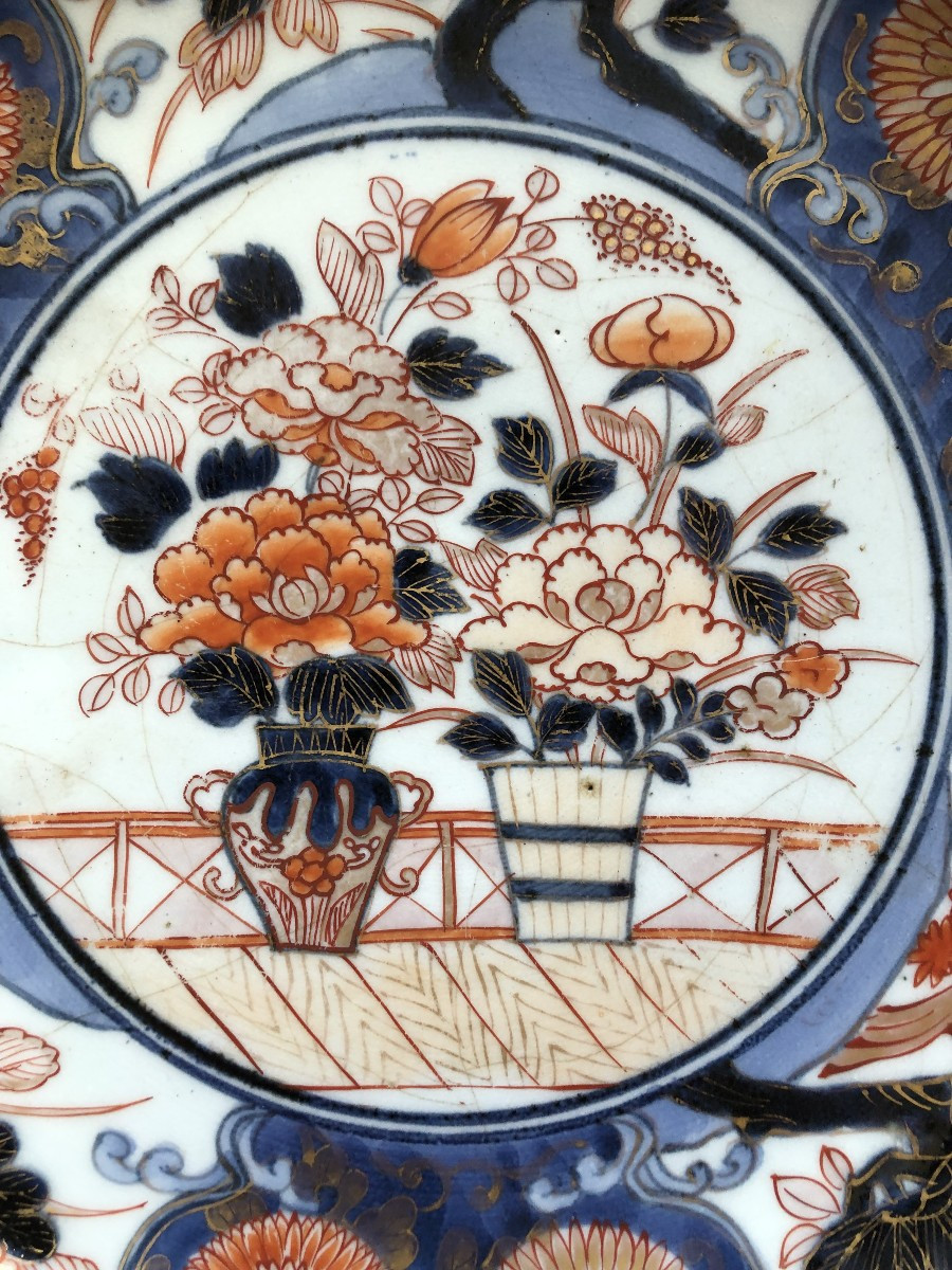 19th Century Imari Japanese Porcelain Plate / Cup -photo-2