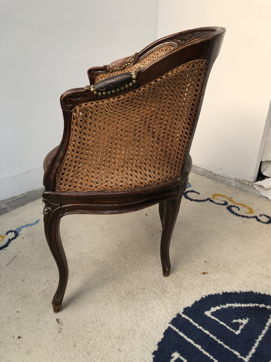 Louis XV Style Office Chair, Napoleon III Period -photo-2