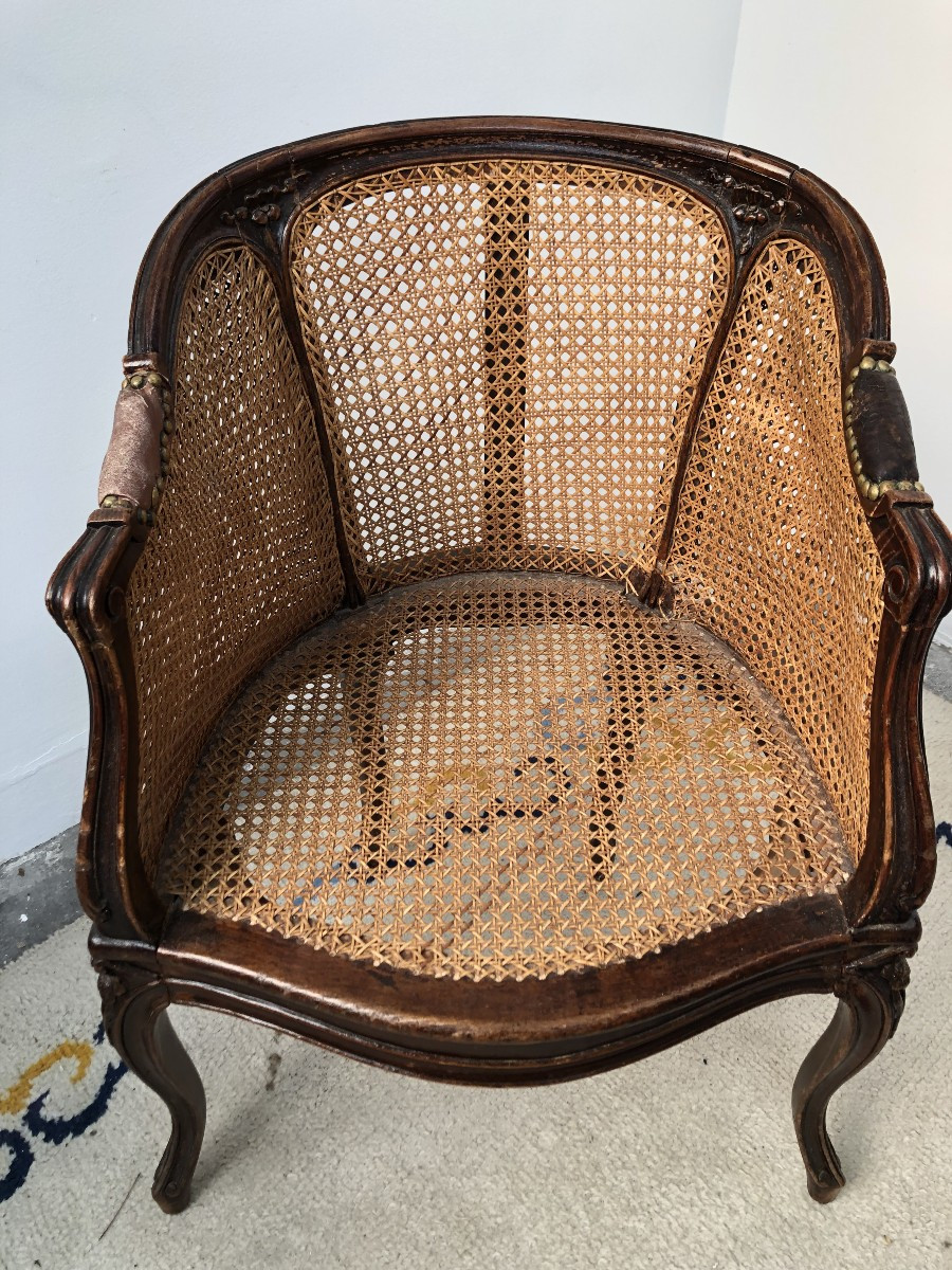 Louis XV Style Office Chair, Napoleon III Period -photo-2