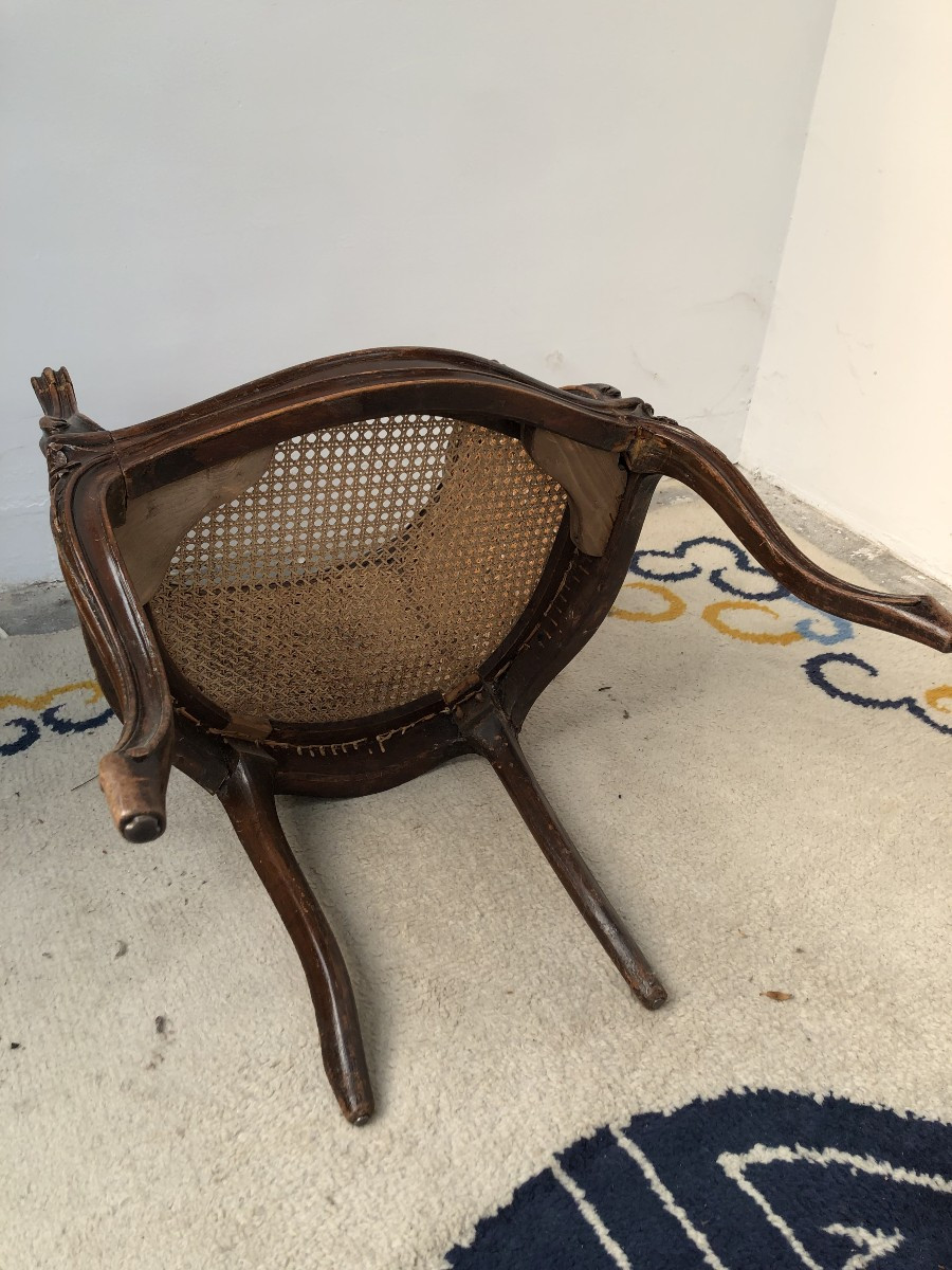 Louis XV Style Office Chair, Napoleon III Period -photo-4