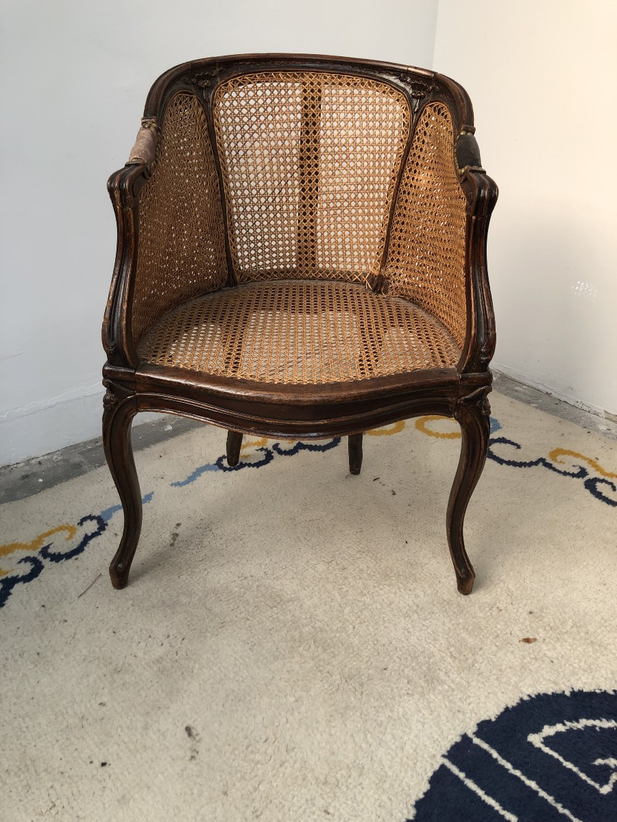 Louis XV Style Office Chair, Napoleon III Period 